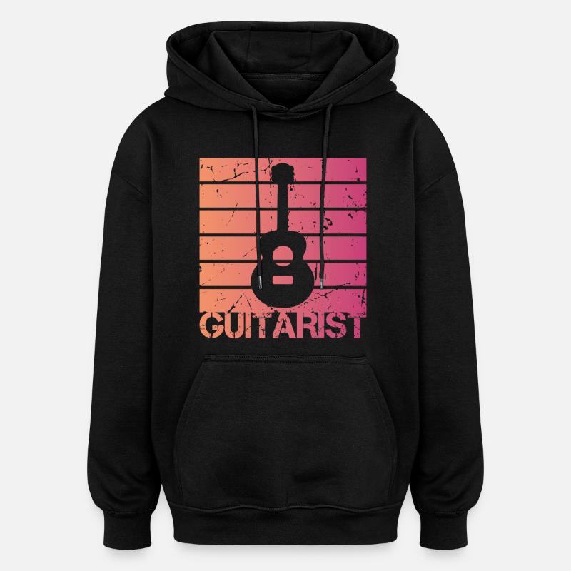 Gitarrist - Oversized Unisex Hoodie - Schwarz