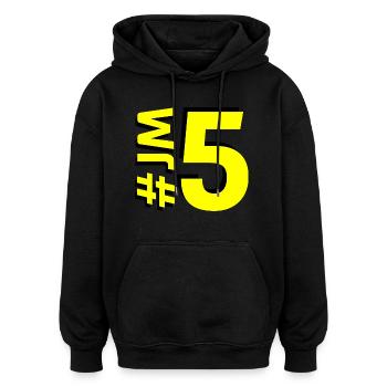 JM5 - Sweat à capuche oversize unisexe - noir - Devant - Noah (186cm)
