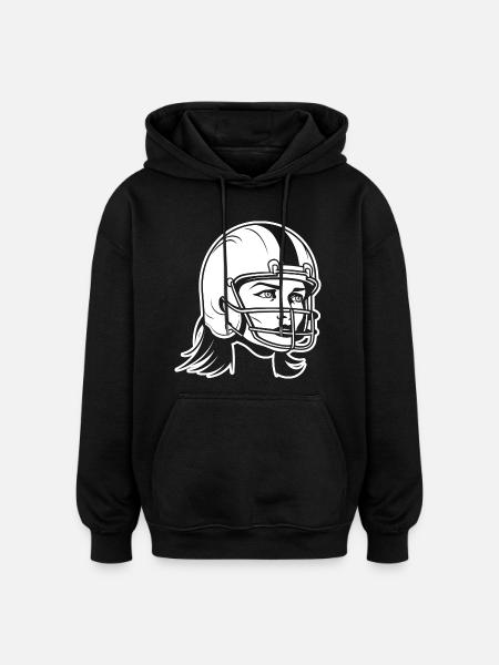 American football player - Oversized Unisex Hoodie - black