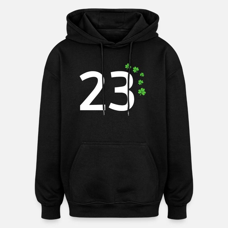 23 - Sweat à capuche oversize unisexe - noir