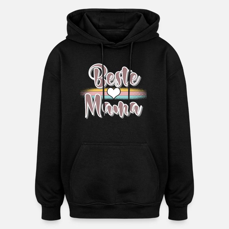 Mama - Oversized Unisex Hoodie - Schwarz