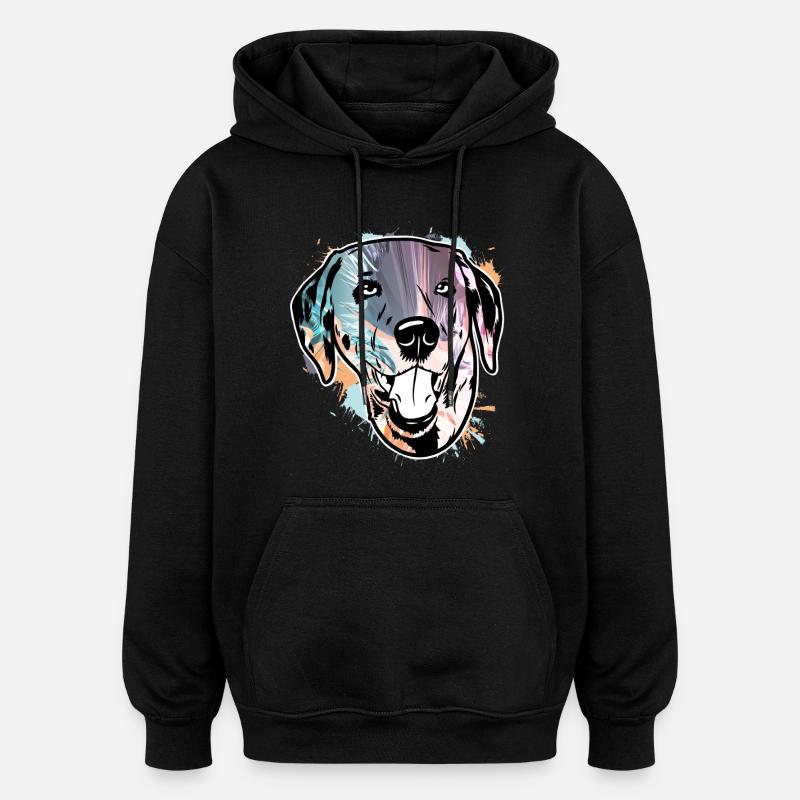 Dalmate - Sweat à capuche oversize unisexe - noir