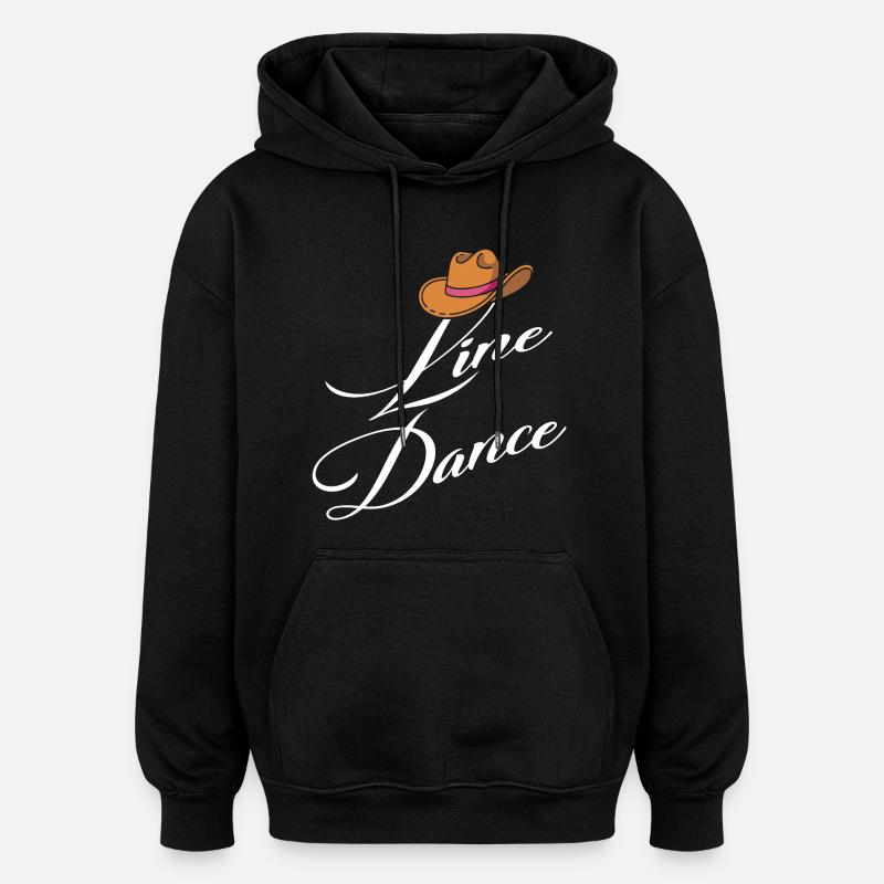 Danse en ligne Élégance - Sweat à capuche oversize unisexe - noir