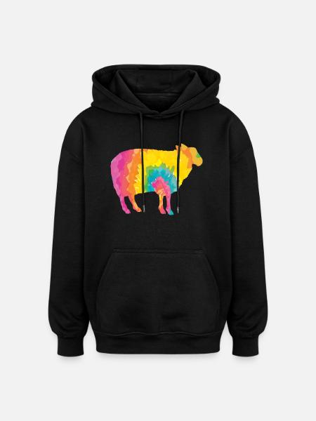 Schäfer Schaf - Oversized Unisex Hoodie - Schwarz