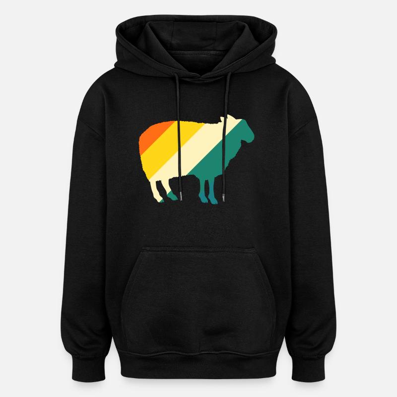 Schäfer Schaf - Oversized Unisex Hoodie - Schwarz