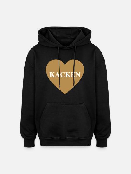 shit - Oversized Unisex Hoodie - black