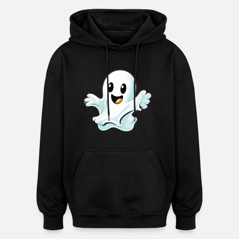 Geist - Sweat à capuche oversize unisexe - noir