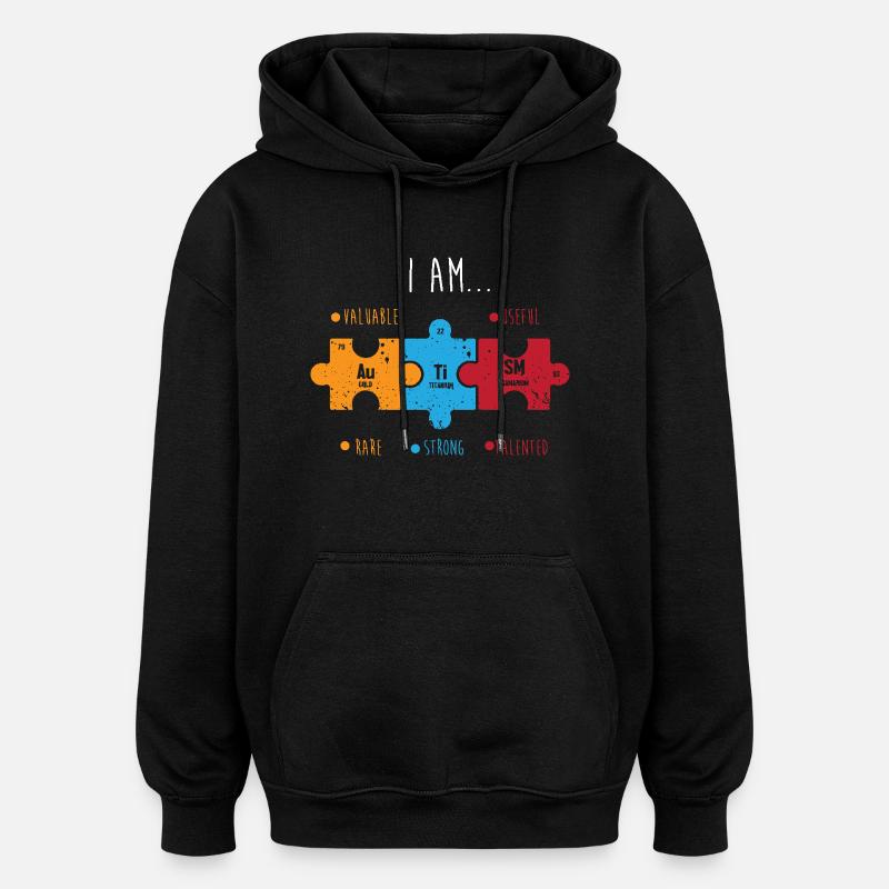 Periodensystem - Oversized Unisex Hoodie - Schwarz