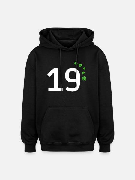19 - Oversized Unisex Hoodie - black