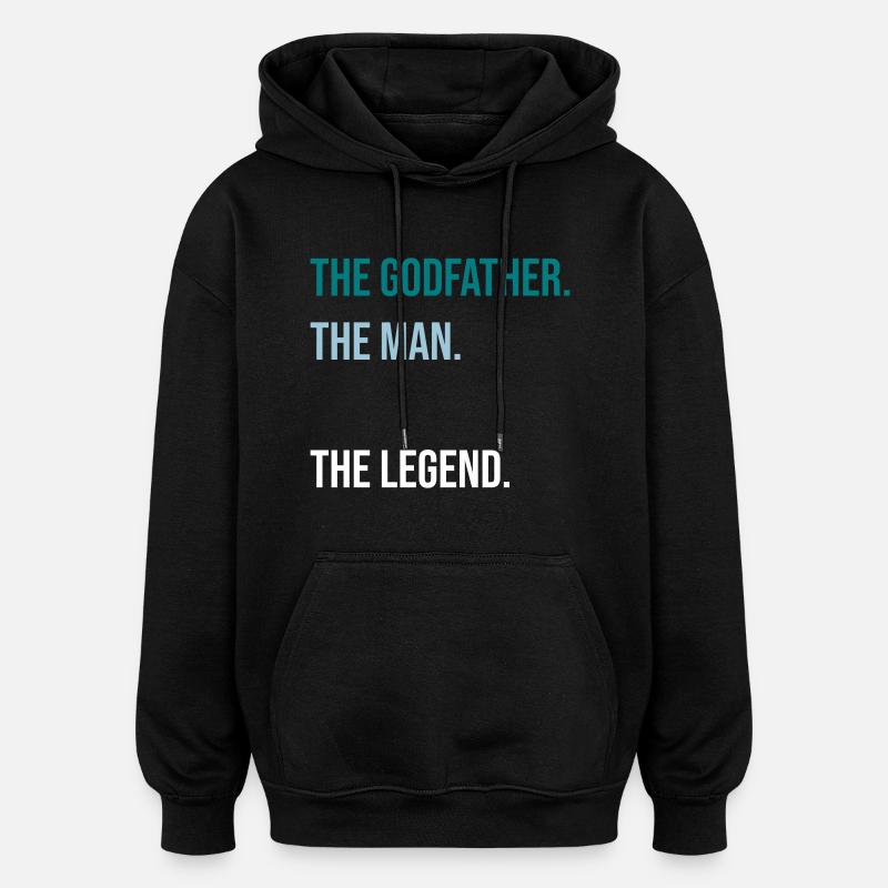 Le parrain - Sweat à capuche oversize unisexe - noir
