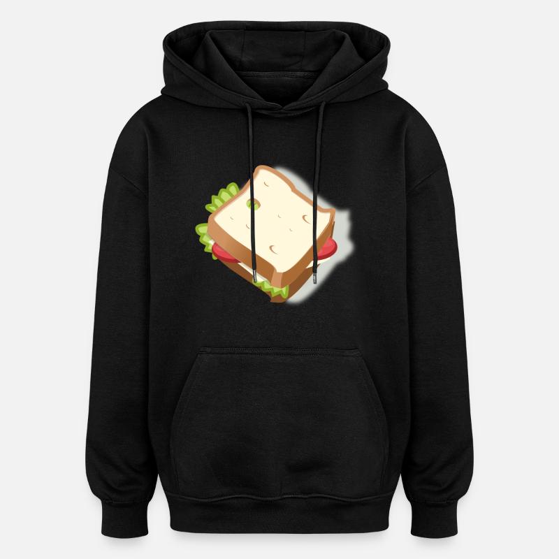 sandwich - Sweat à capuche oversize unisexe - noir