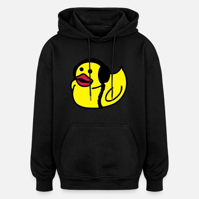 canard - Sweat à capuche oversize unisexe - noir