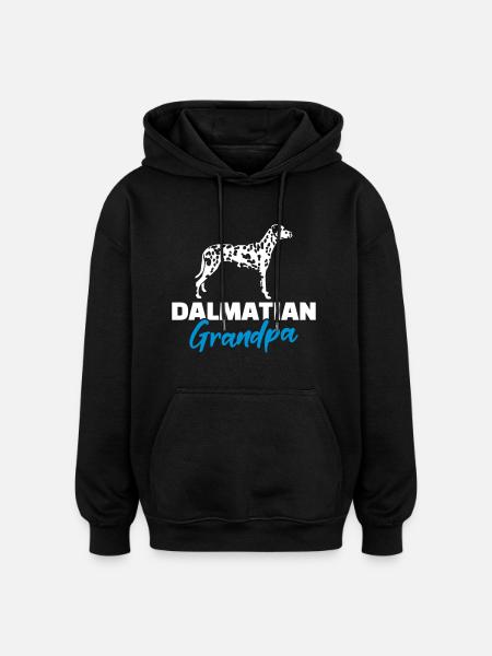 Dalmatian - Oversized Unisex Hoodie - black