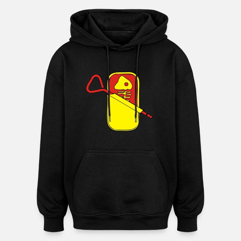 boîte de sardine - Sweat à capuche oversize unisexe - noir