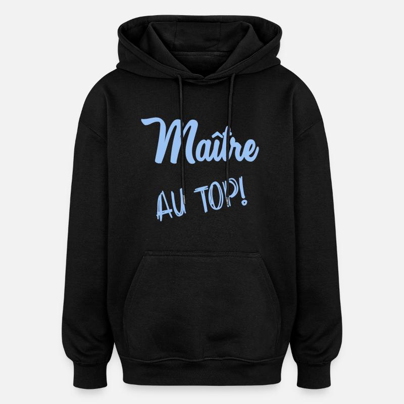 MAÎTRE. MAITRE - Sweat à capuche oversize unisexe - noir
