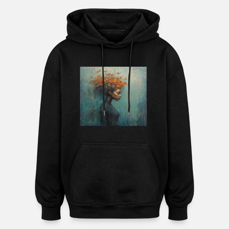 Psychisches Wohlbefinden - Sein - Oversized Unisex Hoodie - Schwarz
