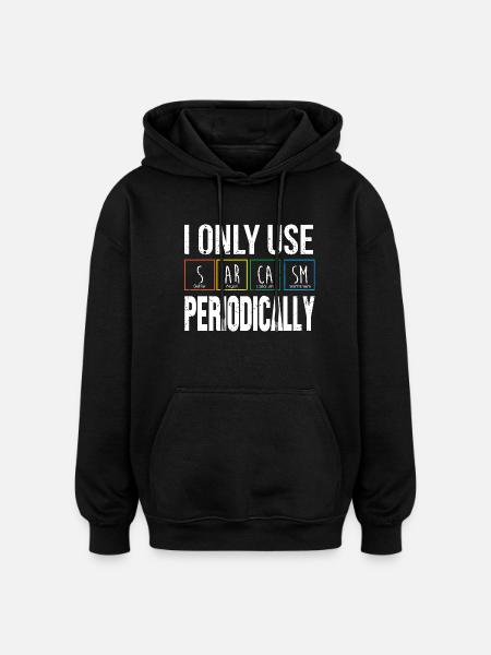 Periodensystem - Oversized Unisex Hoodie - Schwarz