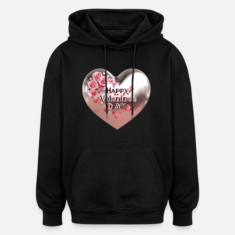 Ohne Titel Design 27 - Oversized Unisex Hoodie - Schwarz