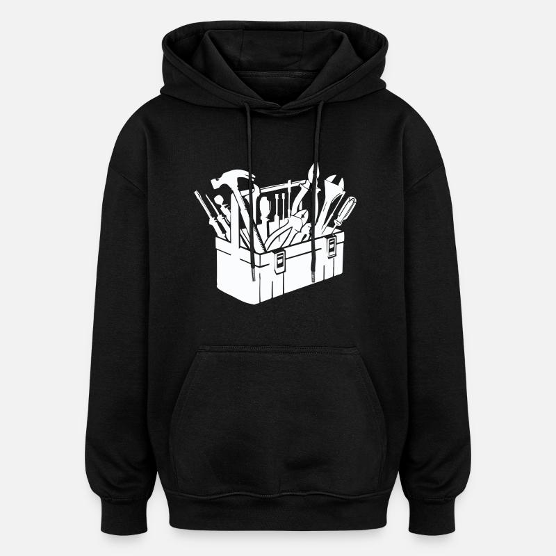 Boîte à outils - Sweat à capuche oversize unisexe - noir