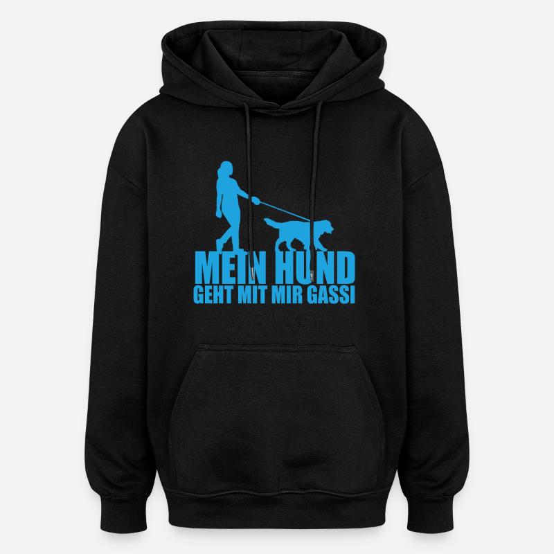 12 - Sweat à capuche oversize unisexe - noir