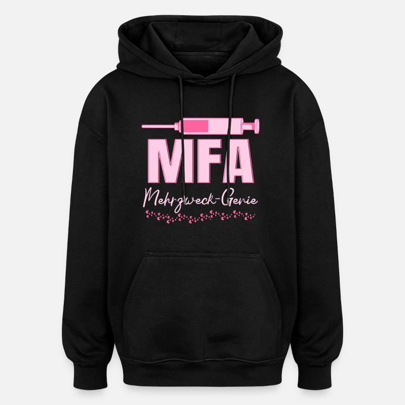 MFA Multi-Purpose Genius Medical Assistant - Oversized Unisex Hoodie - black