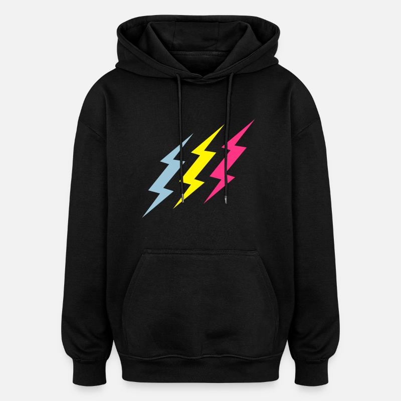 blitz - musik - rave - Oversized Unisex Hoodie - Schwarz