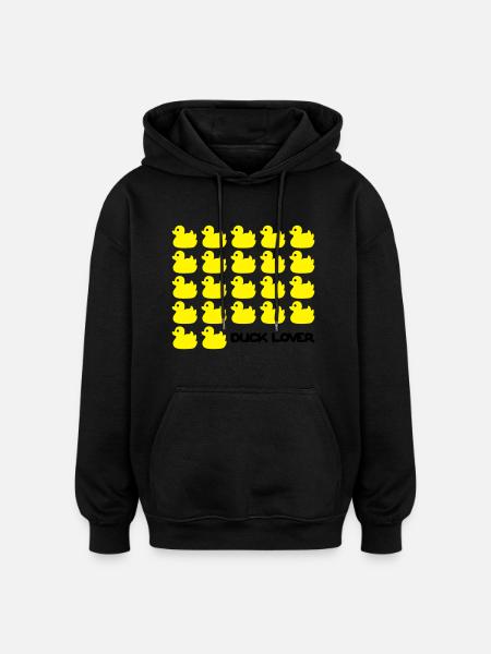 Duck Lover - Oversized Unisex Hoodie - black