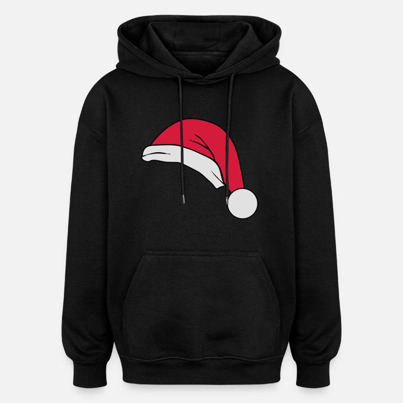 santahat - Sweat à capuche oversize unisexe - noir