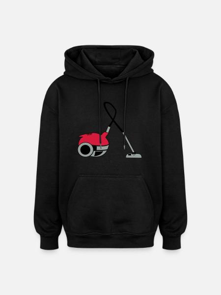 staubsauger - Oversized Unisex Hoodie - black