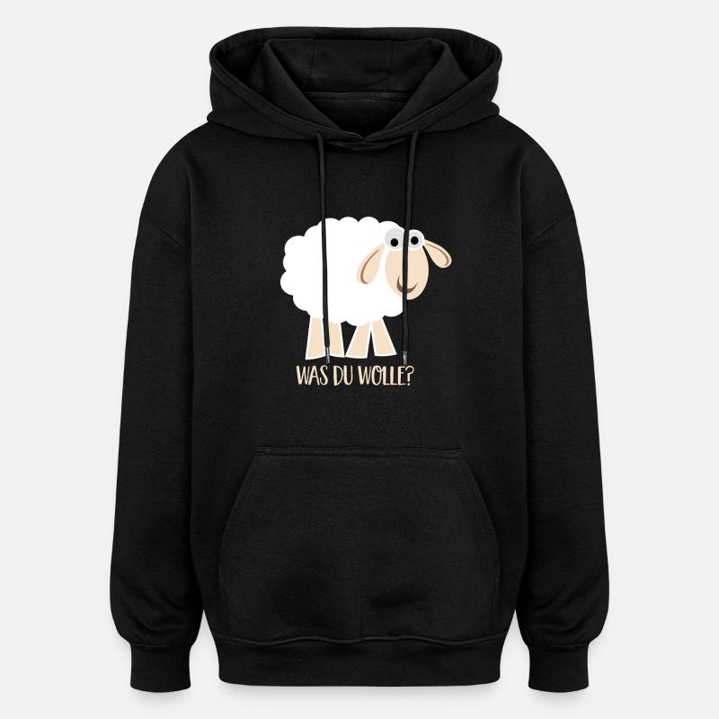 Ce que tu veux - Sweat à capuche oversize unisexe - noir