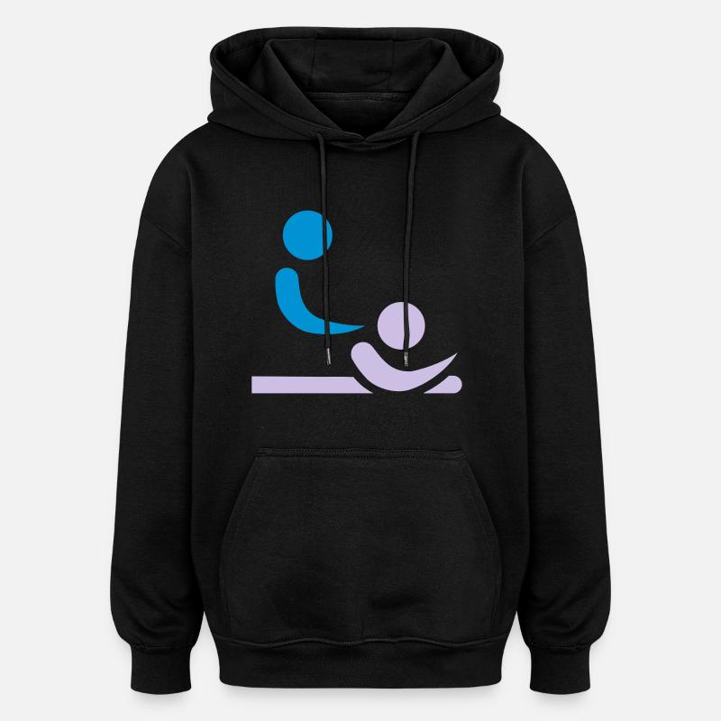 Physiotherapeut - Oversized Unisex Hoodie - Schwarz