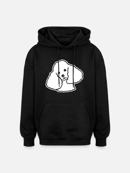 Pudel - Oversized Unisex Hoodie - Schwarz