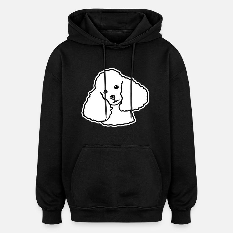 Poodle - Oversized Unisex Hoodie - black