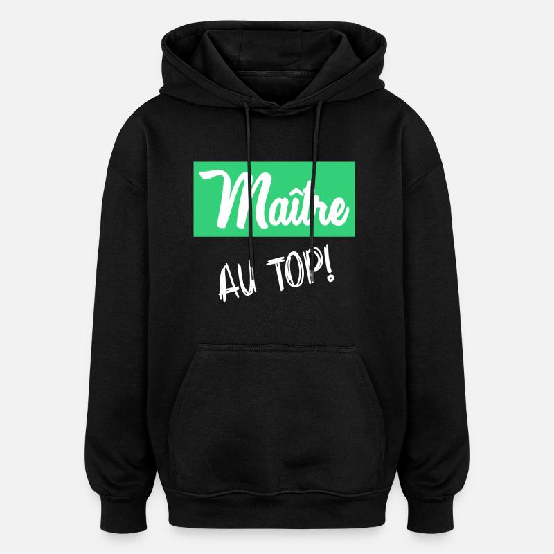 MASTER - Oversized Unisex Hoodie - black