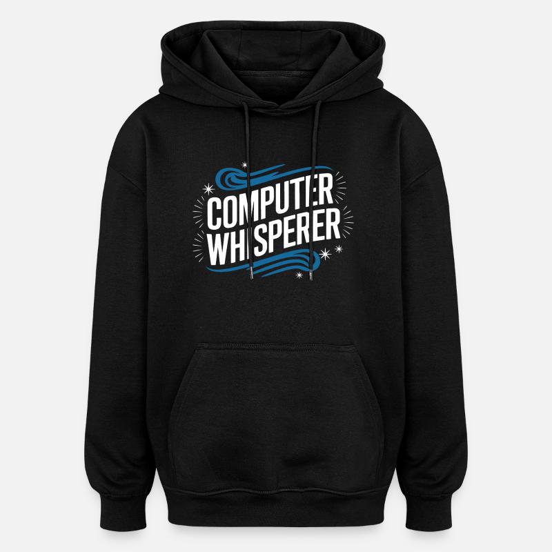 Technical Support Computer - Oversized Unisex Hoodie - black
