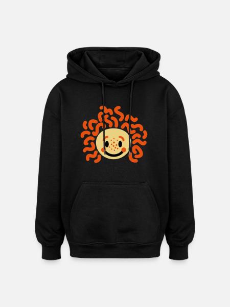 Child with freckles - Oversized Unisex Hoodie - black