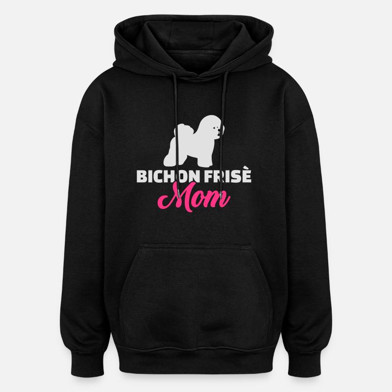 Bichon Frise - Sweat à capuche oversize unisexe - noir