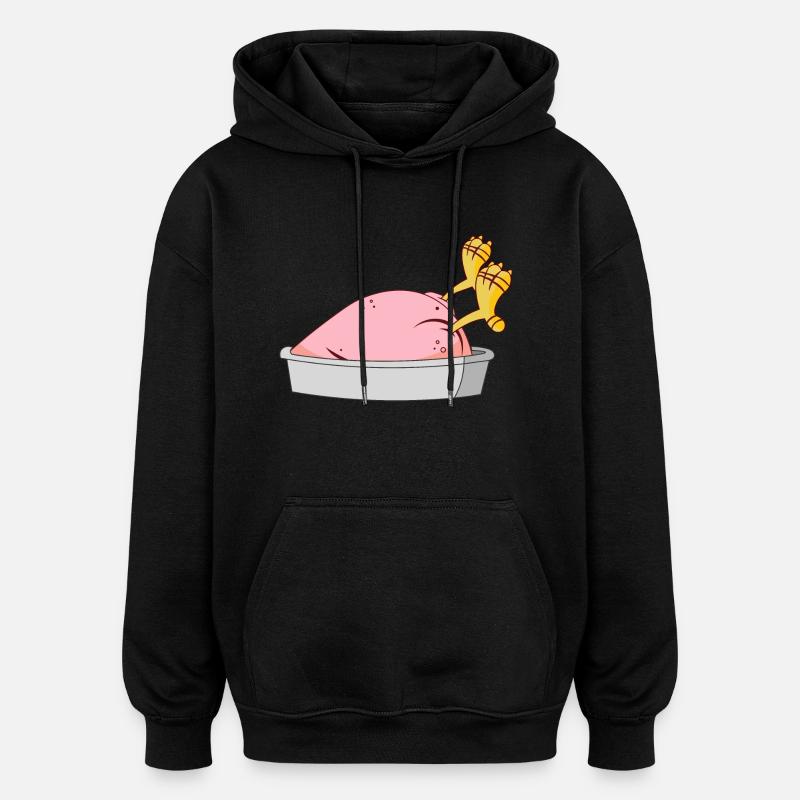 Truthahn - Essen - Oversized Unisex Hoodie - Schwarz