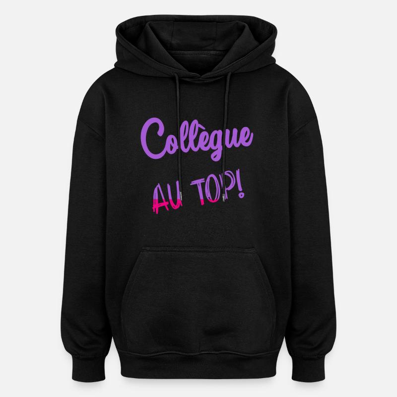 KOLLEGE - Oversized Unisex Hoodie - Schwarz