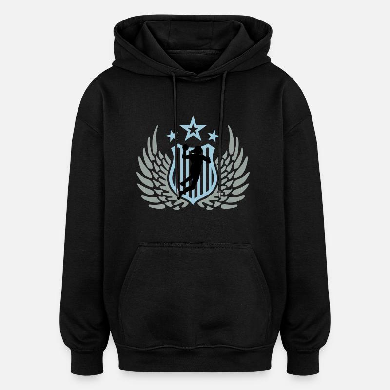 handballerin_f_3c - Oversized Unisex Hoodie - black