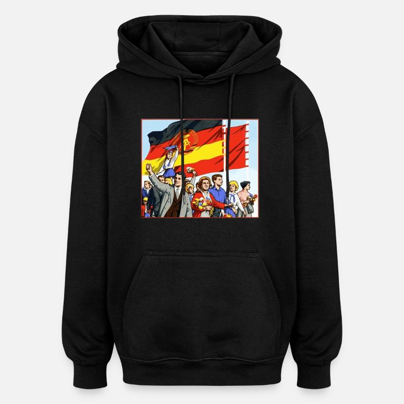 DDR parade - Oversized Unisex Hoodie - black