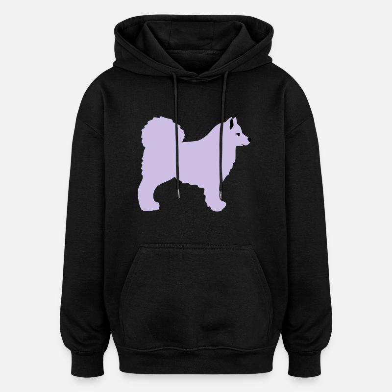 Samojede - Sweat à capuche oversize unisexe - noir