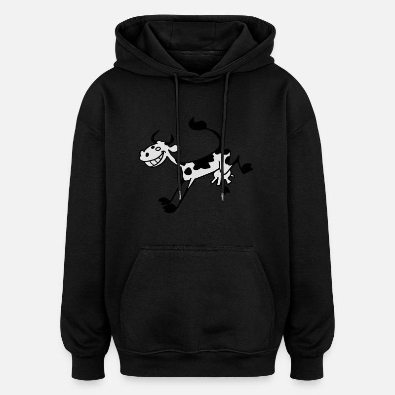 Ah Kuh - Oversized Unisex Hoodie - Schwarz