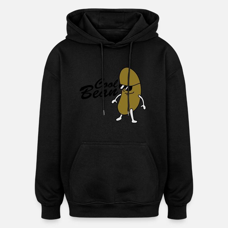 Cool Bean Boss - Sweat à capuche oversize unisexe - noir