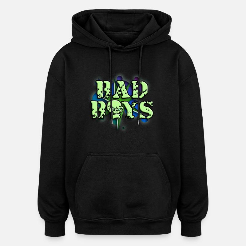 bad_boys_b_012014 - Oversized Unisex Hoodie - Schwarz