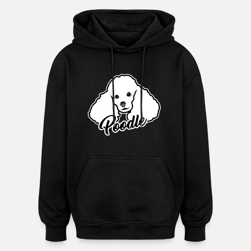 Poodle - Oversized Unisex Hoodie - black
