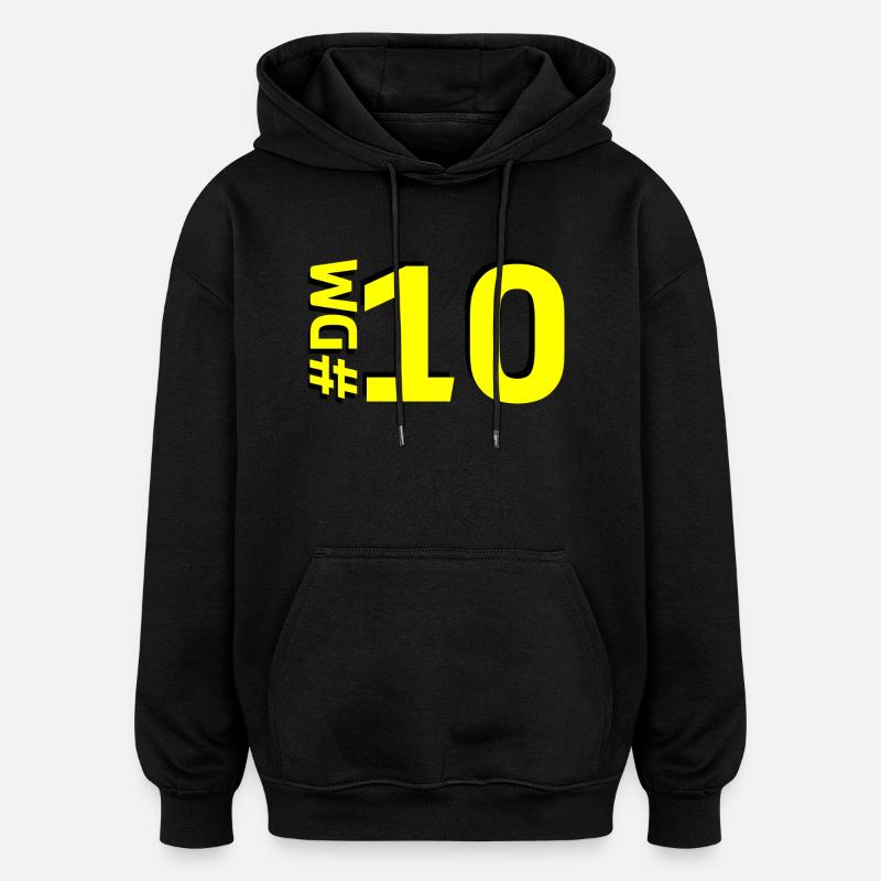 DM10 - Sweat à capuche oversize unisexe - noir