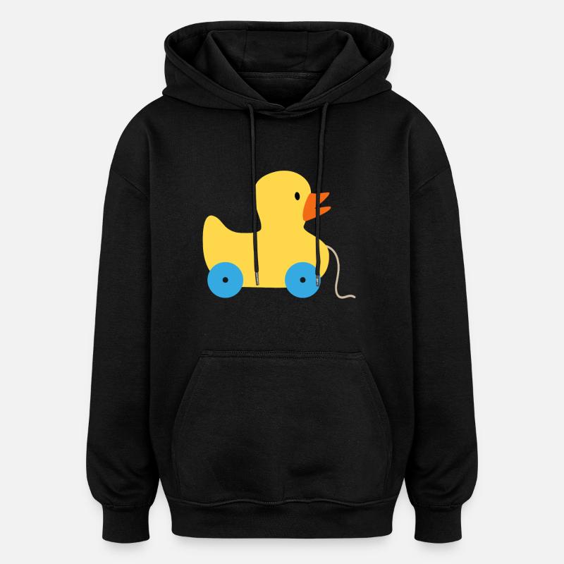 Jouet - Sweat à capuche oversize unisexe - noir