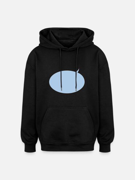 Sprechblase - Oversized Unisex Hoodie - Schwarz