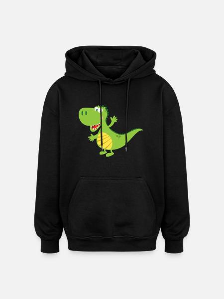 drache - Oversized Unisex Hoodie - Schwarz